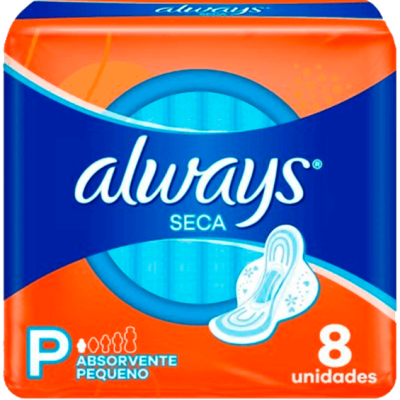 ABSORVENTE ALWAYS COB SECA C/ABAS C/8UN